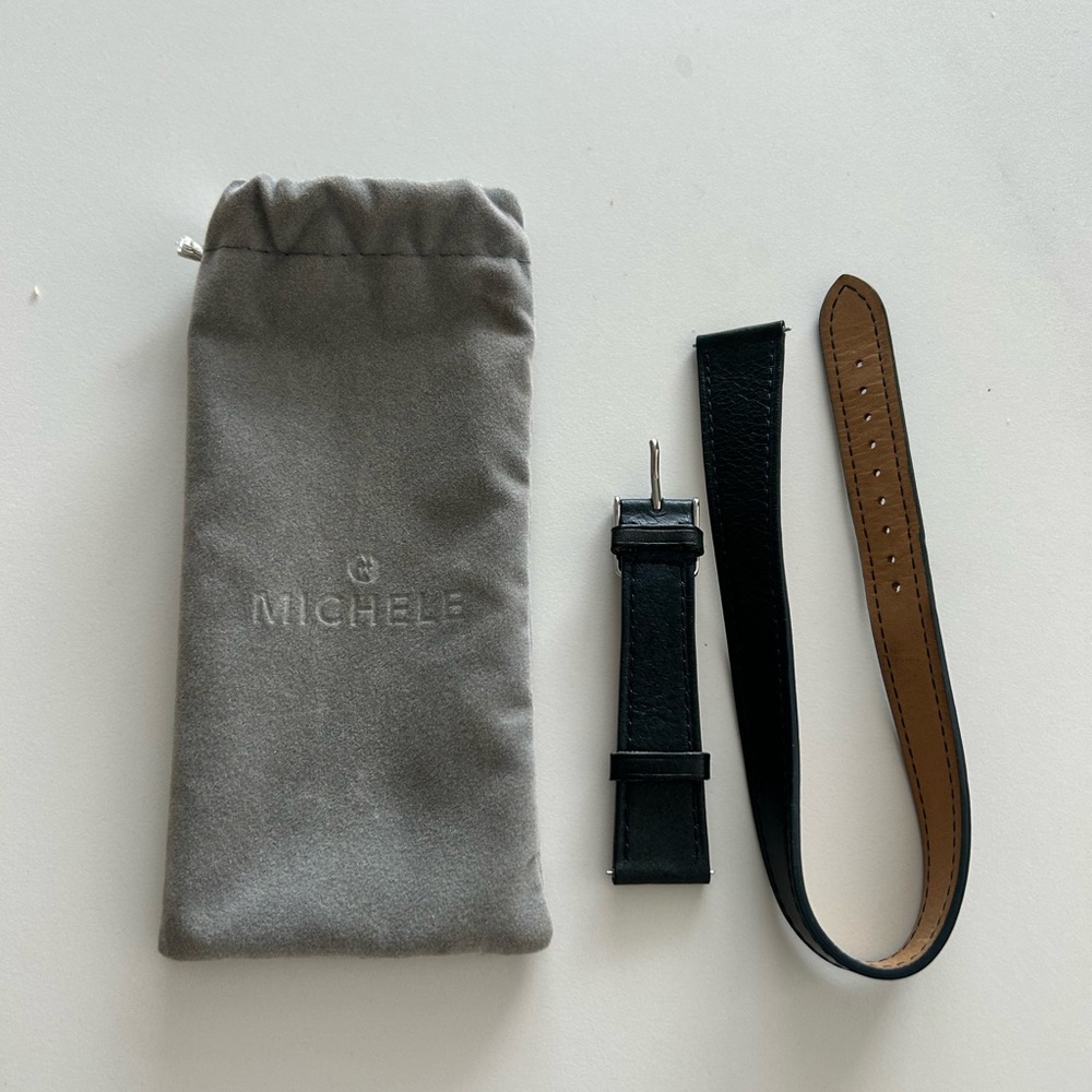 Michele Deco double strap for watch size 18